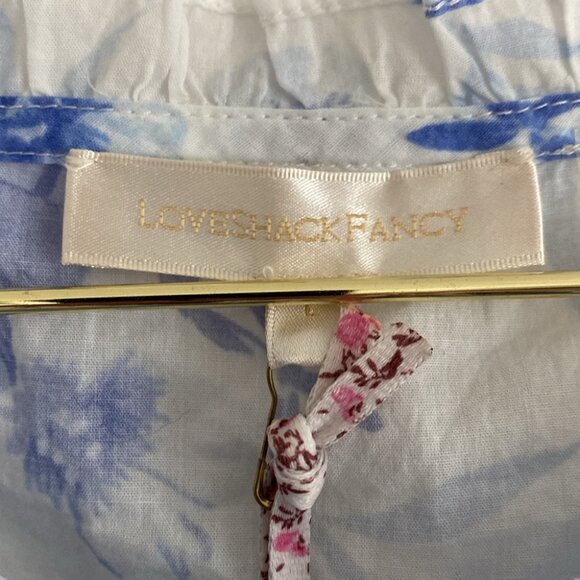 SOLD LoveShackFancy Cotton Floral Top - Picture 3 of 9